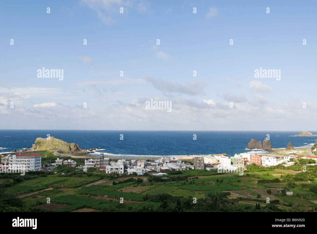 Taiwan, Isola Verde, villaggio Gongguan Foto Stock