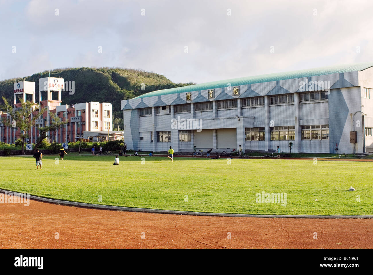 Taiwan, Isola Verde, Taitung County, Lyudao Junior High School Foto Stock