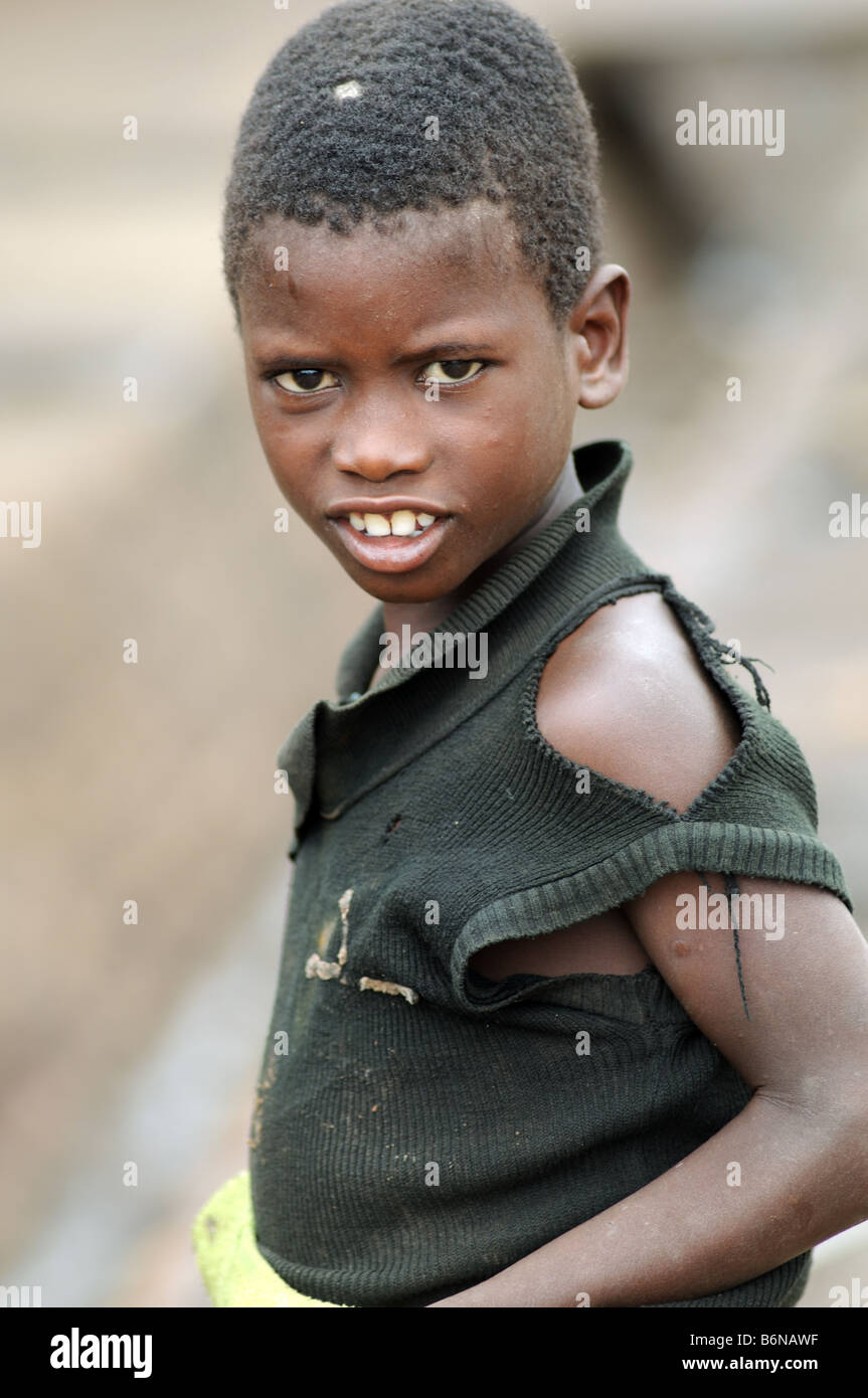 Ragazzo in salima, Malawi Foto Stock