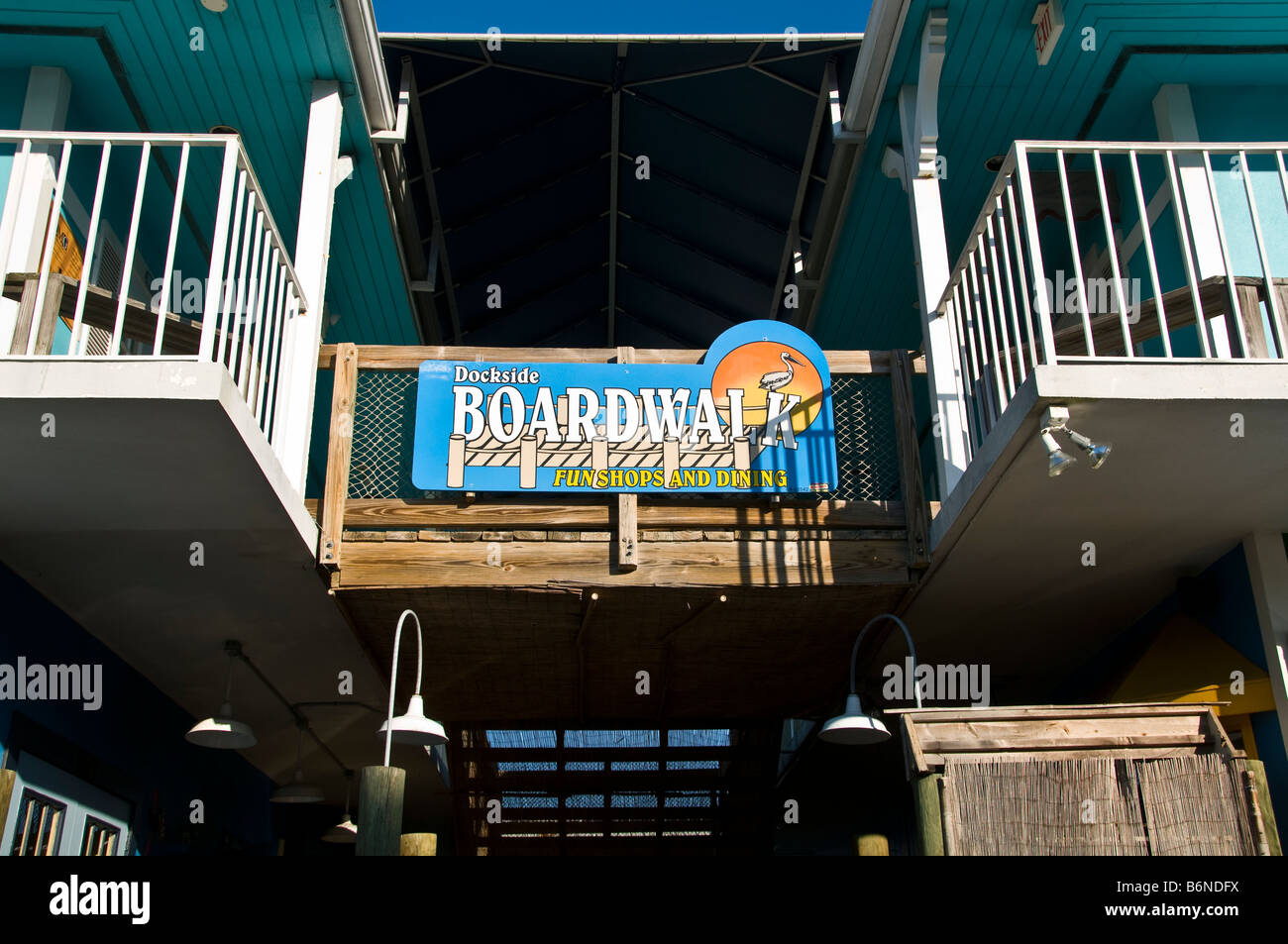 Il Boardwalk Naples fl shopping 6th Avenue South Foto Stock