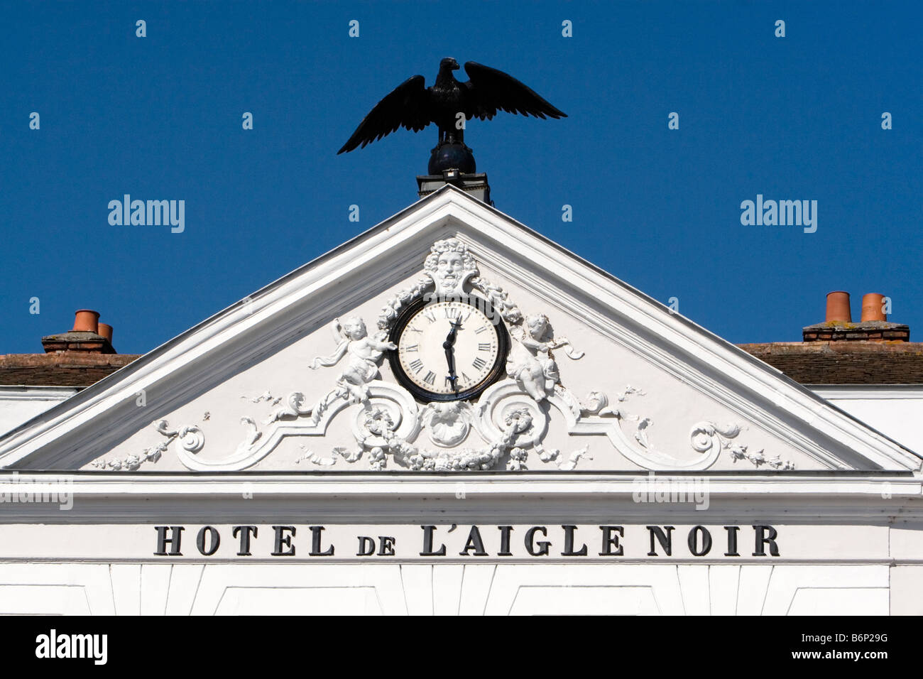 Hotel de L'Aigle Noir, Fontainebleau, Francia Foto Stock