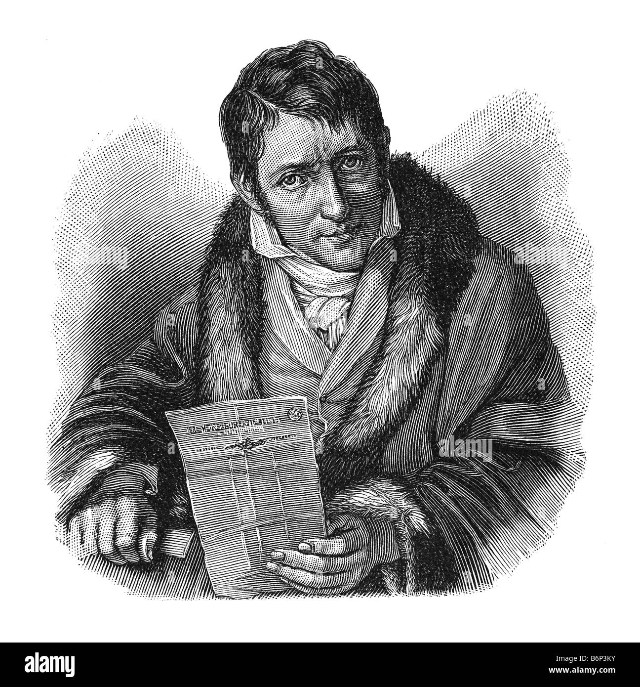 Karl Ludwig Börne, 6 maggio 1786 - 12 Febbraio 1837 Foto Stock