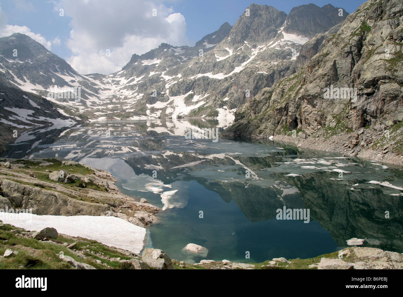 Basto Lac nel Parco Nazionale del Mercantour Francia Alpes Maritimes Foto Stock
