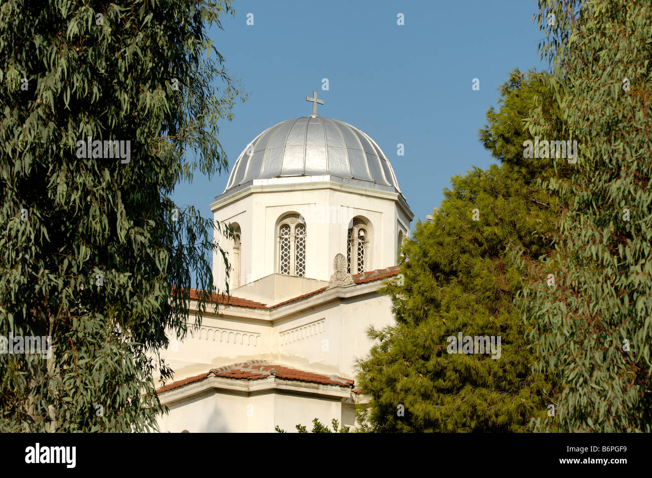 Chiesa dal Eyaggelismos metropolitana di Atene, Grecia Foto Stock