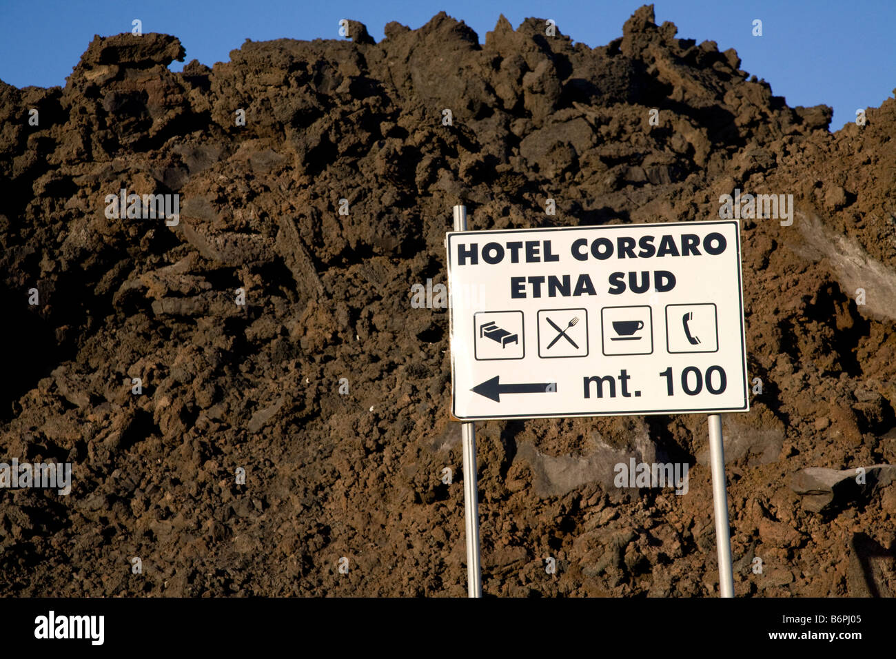 Uno del cratere del vulcano Etna, Sicilia Foto Stock