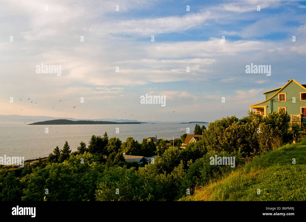 Città di kamouraska sulle rive della st Lawrence river Bas Saint Laurent Quebec Foto Stock