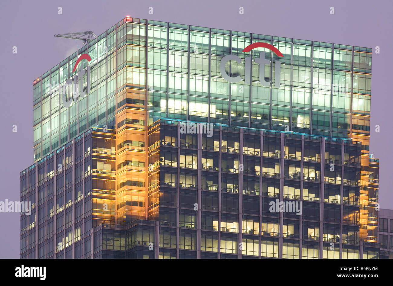 25 Canada Square - Centro di Citi - Canary Wharf - Londra Foto Stock