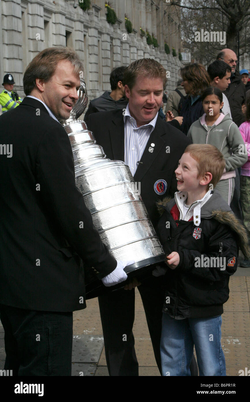 La Stanley Cup in mostra a Londra in Inghilterra Foto Stock