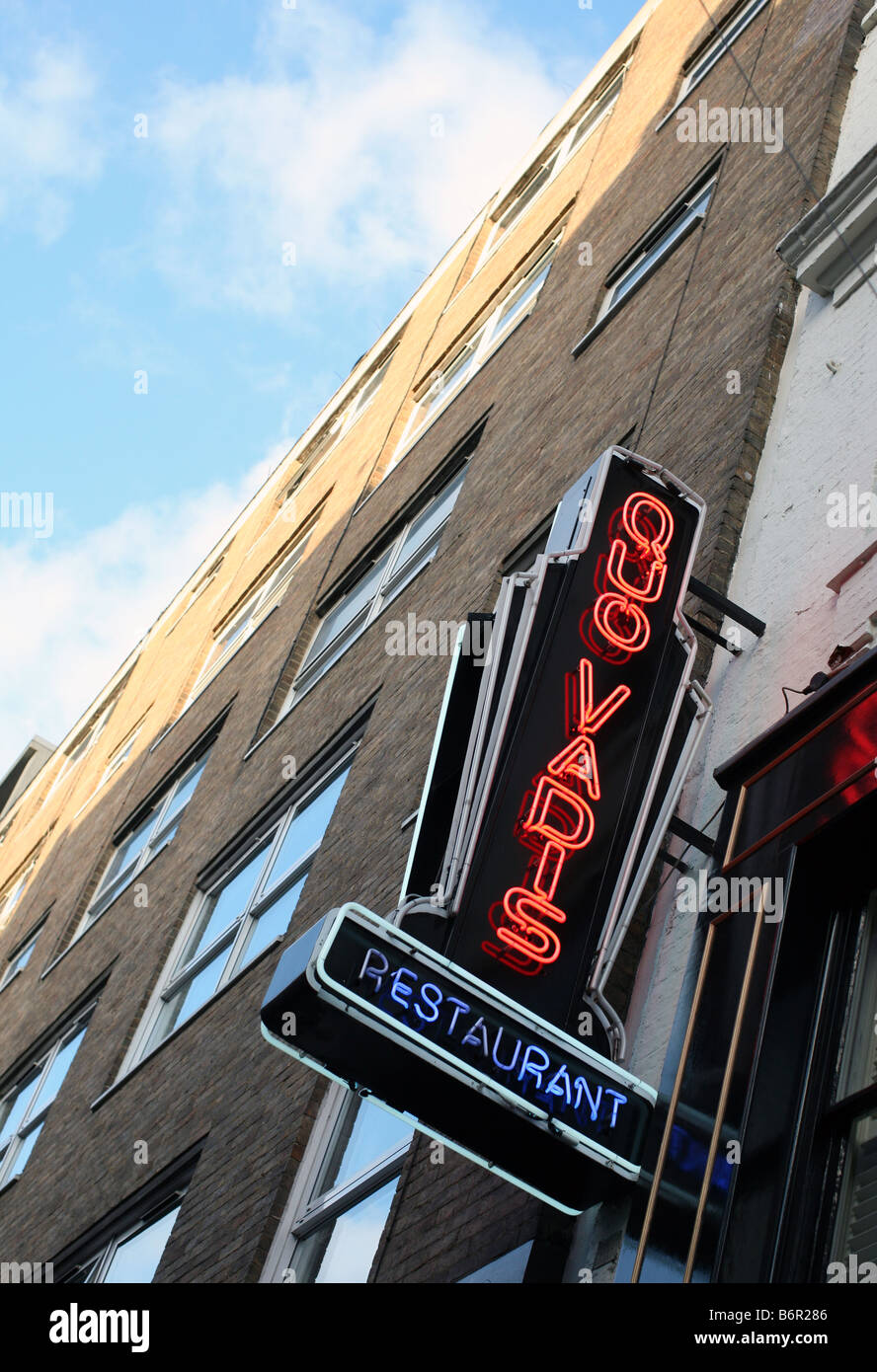Quo Vadis ristorante, Soho, Londra Foto Stock