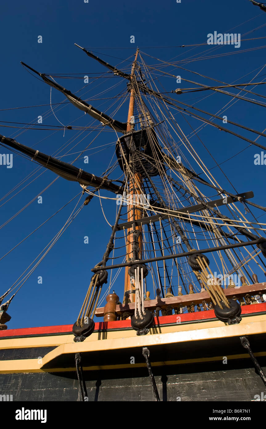 Rigging e il montante di tall nave a vela Foto Stock Rigging e il montante di tall nave a vela Foto Stock