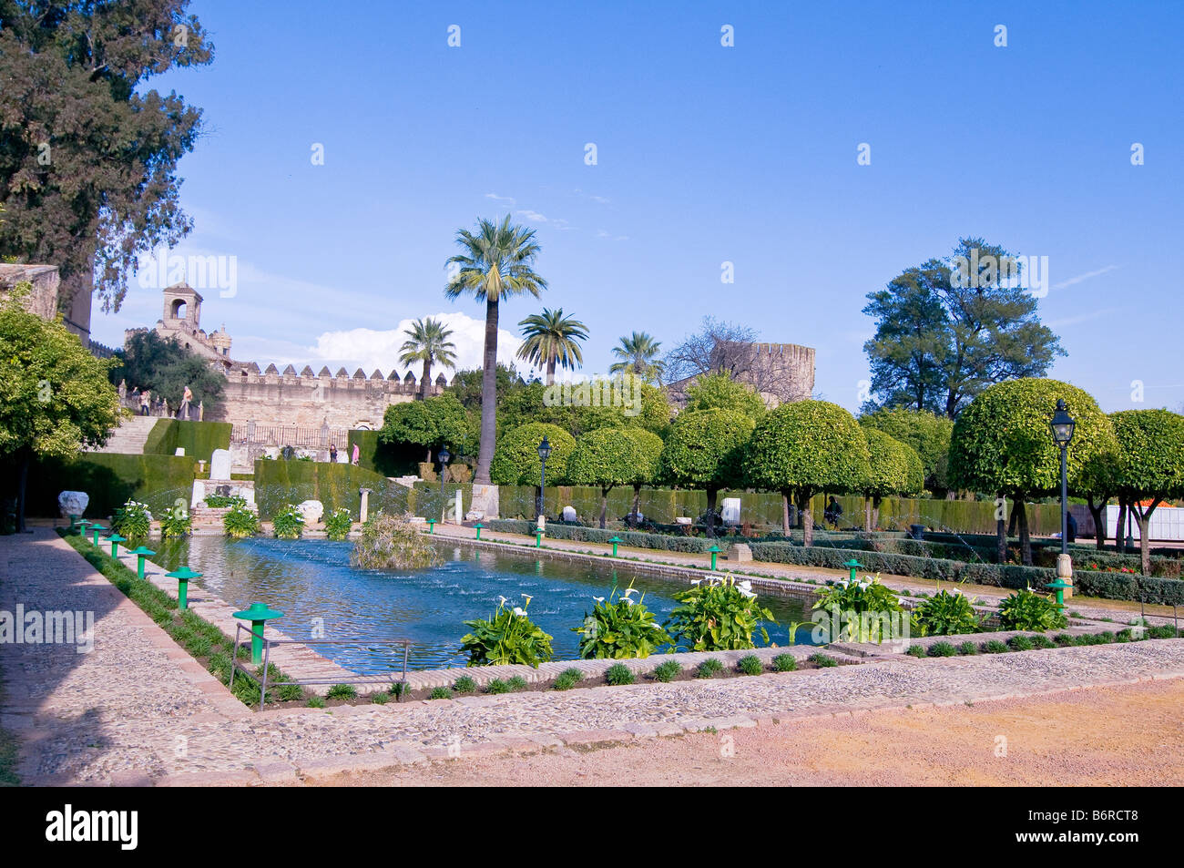 L'Alcazar dei Re Cristiani, Cordoba Foto Stock