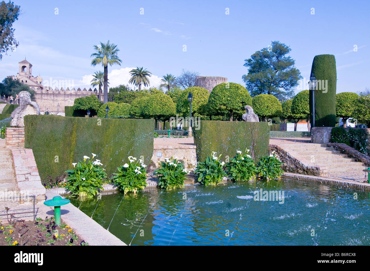 L'Alcazar dei Re Cristiani, Cordoba Foto Stock