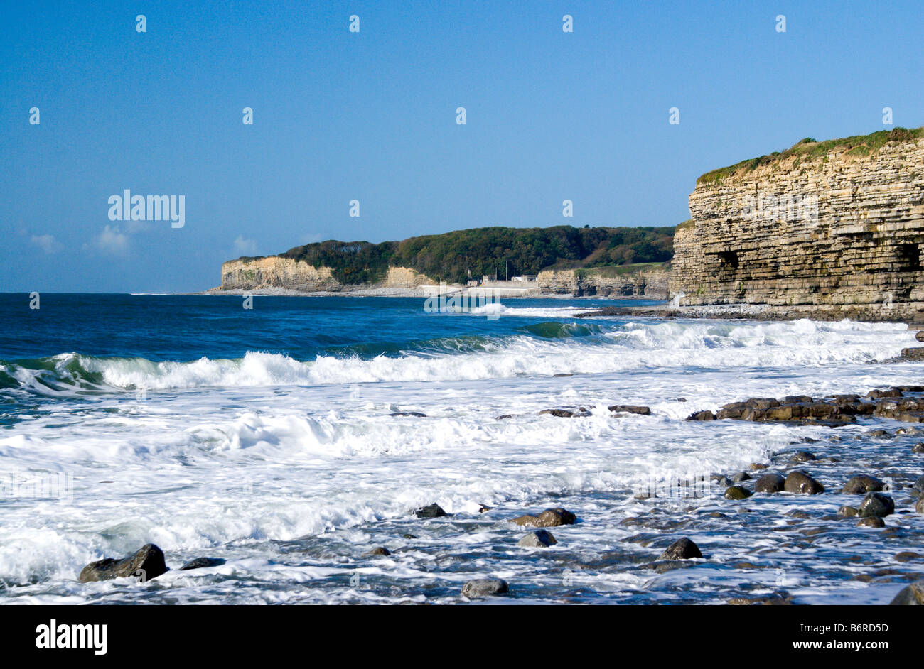 Glamorgan heritage coast col huw llantwit major Vale of Glamorgan Galles del Sud Foto Stock