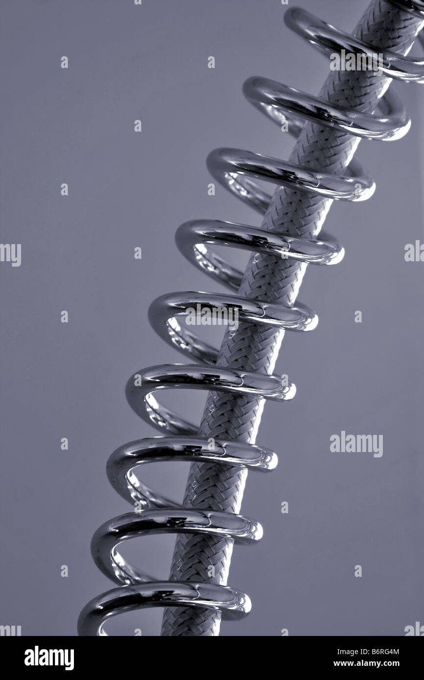 a spirale metallica Foto Stock