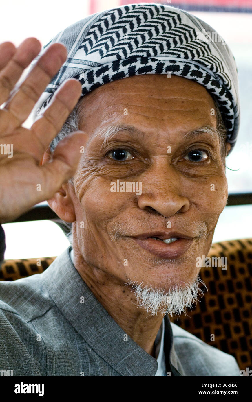 Il malese anziano nel kelantan , Malaysia Foto Stock