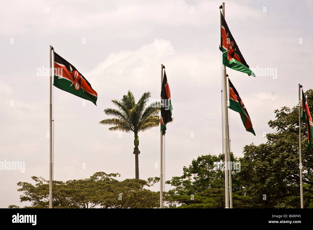 Bandiera del Kenya Nairobi Kenya Africa Foto Stock