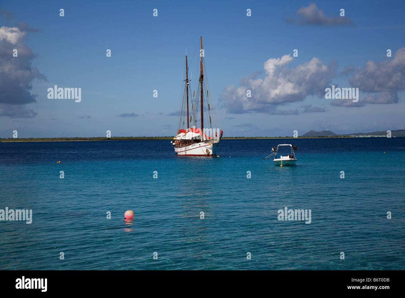 Kralendijk Bay, Bonaire, dei Caraibi Foto Stock