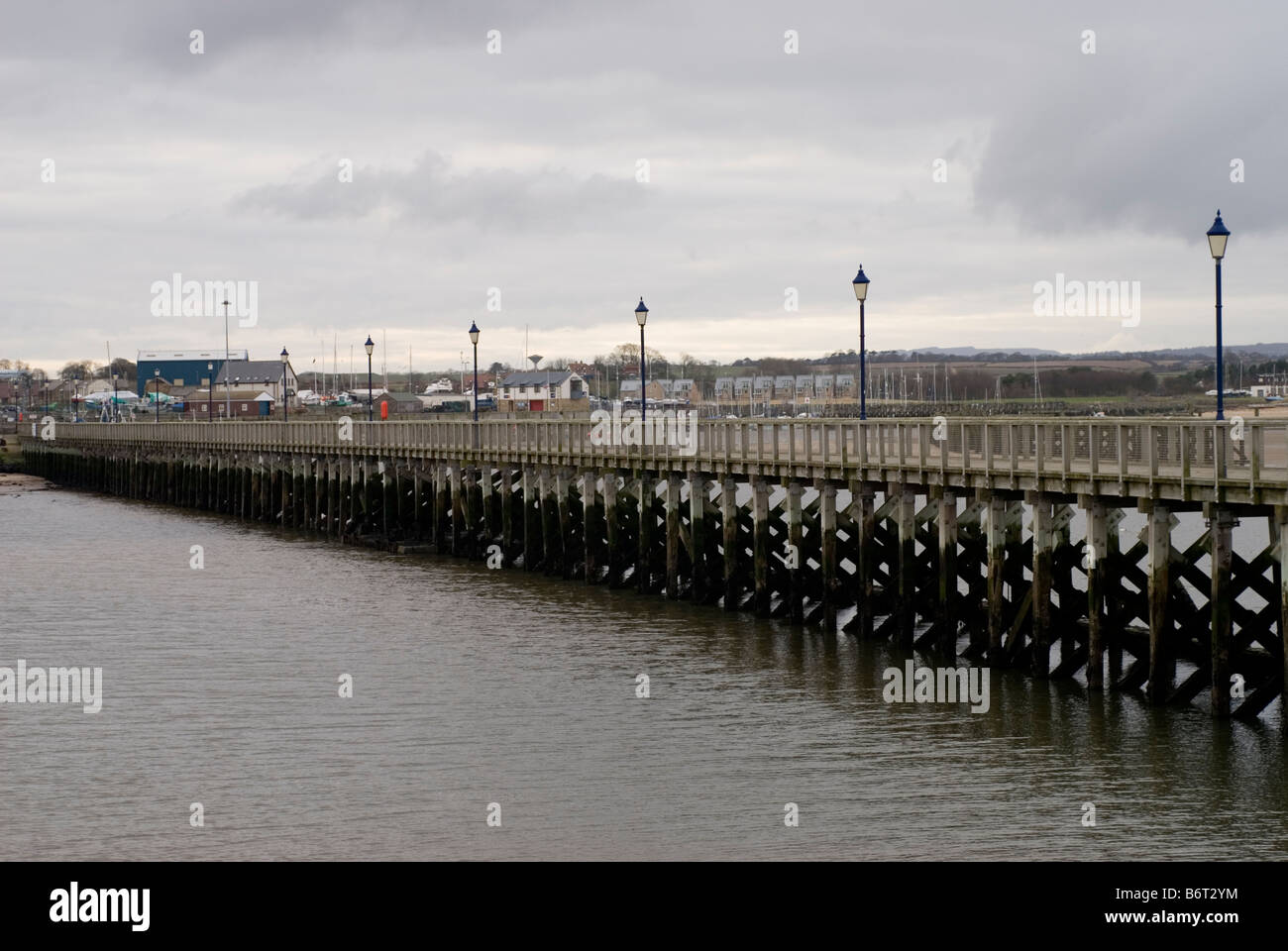 Camminare Pier, Northumberland Foto Stock