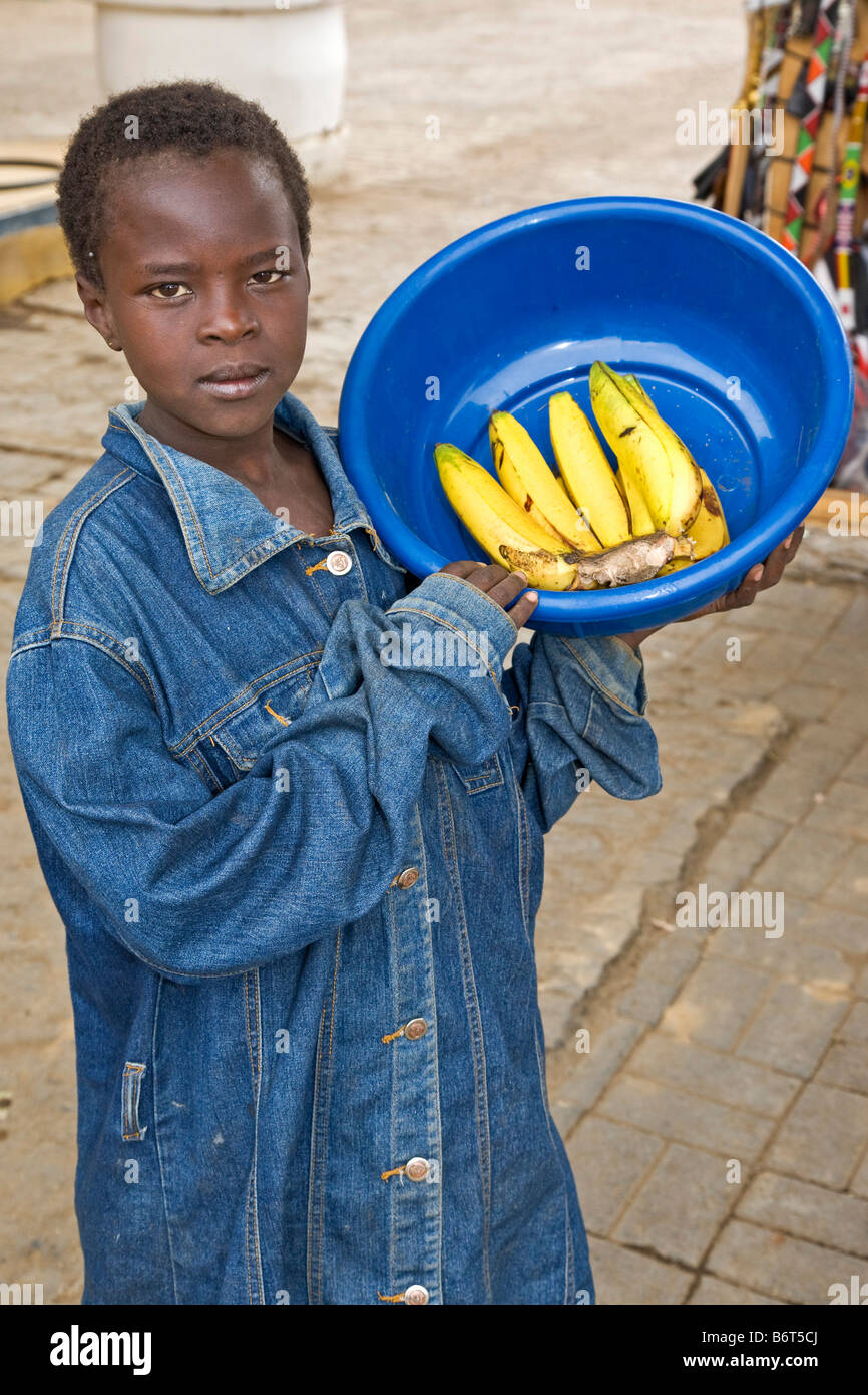 Fornitore di frutta Nairobi Kenya Africa Foto Stock