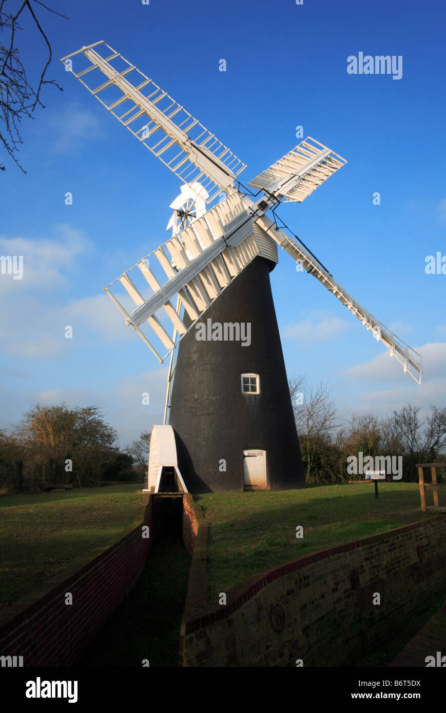 Polkey drenaggio del mulino a Reedham, Norfolk, Regno Unito. Foto Stock