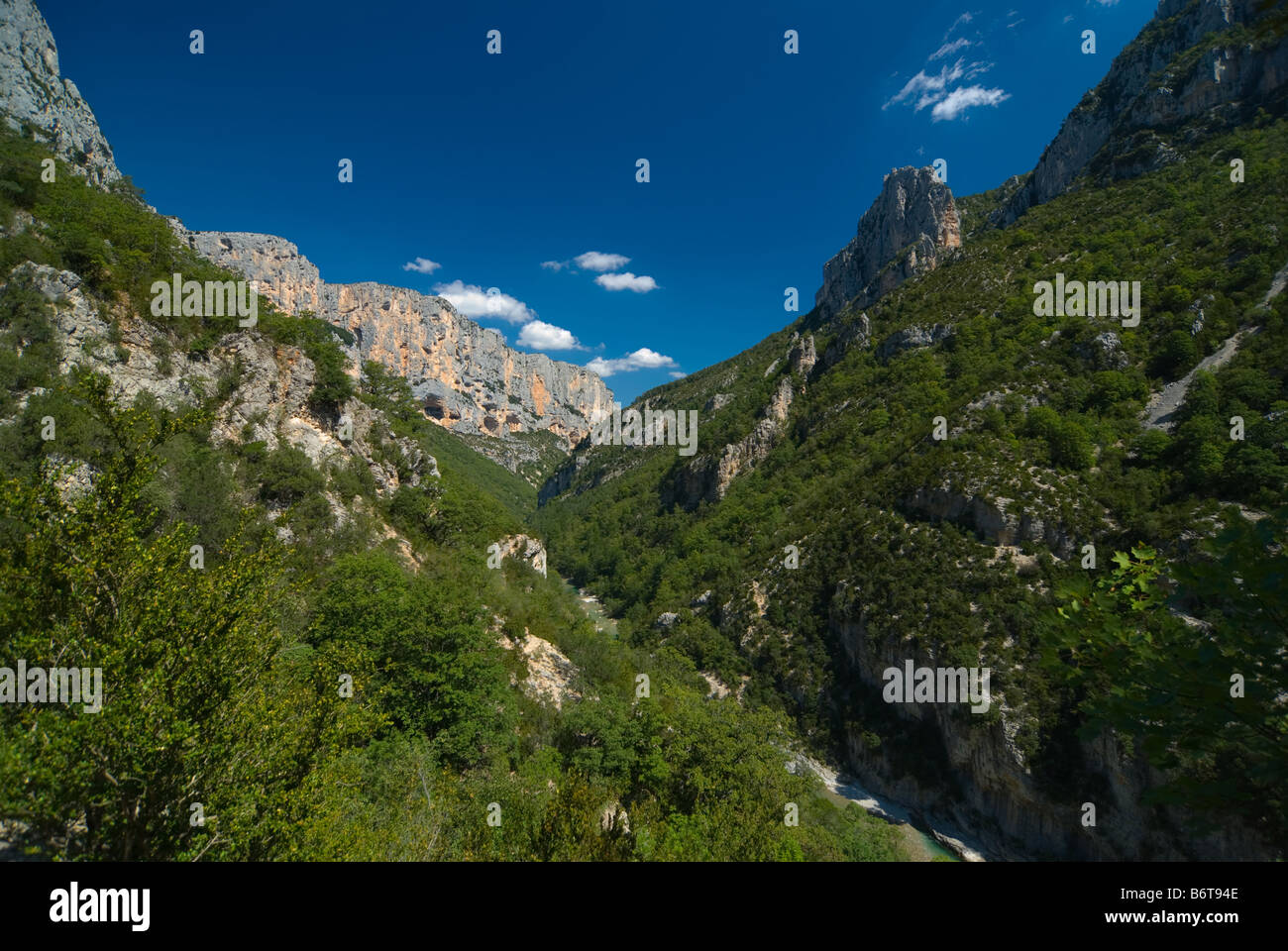 Nel grand canyon du Verdon, Provenza, Francia meridionale, Europa Foto Stock