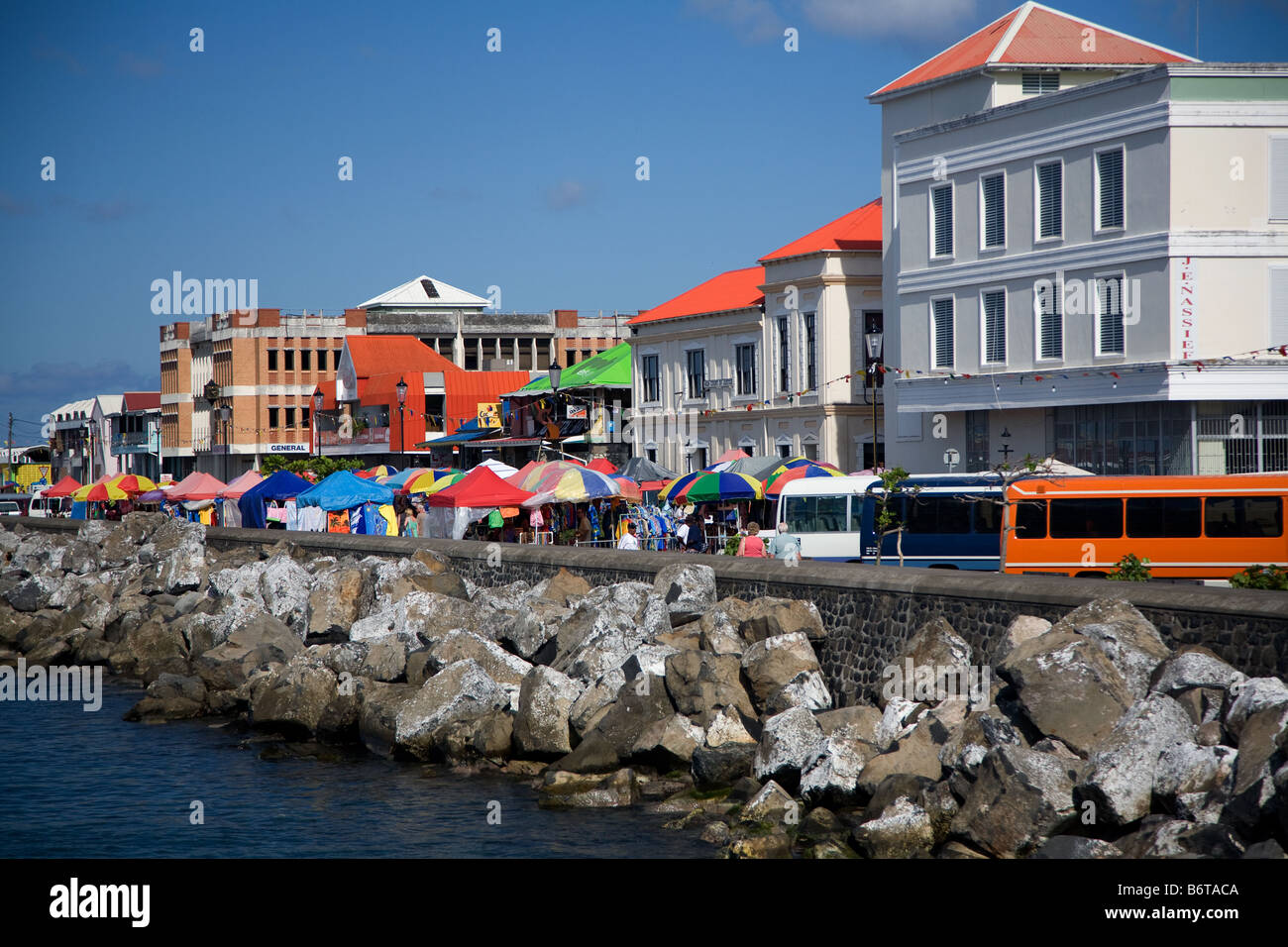 Dominica seaport, dei Caraibi Foto Stock