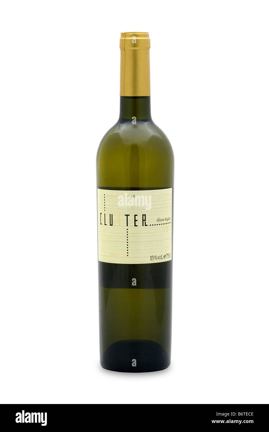 La Bulgaria domaine boyar cluster chardonnay sliven regione 2005 golden color verde burro sfumature oak frutto maturo di cocco unità di fig Foto Stock