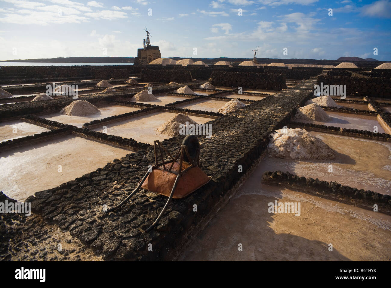 Saltmine Abandonded a Lanzarote, Spagna Foto Stock