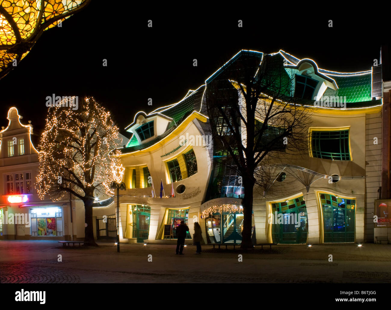 Il centro di Sopot nel dicembre Foto Stock