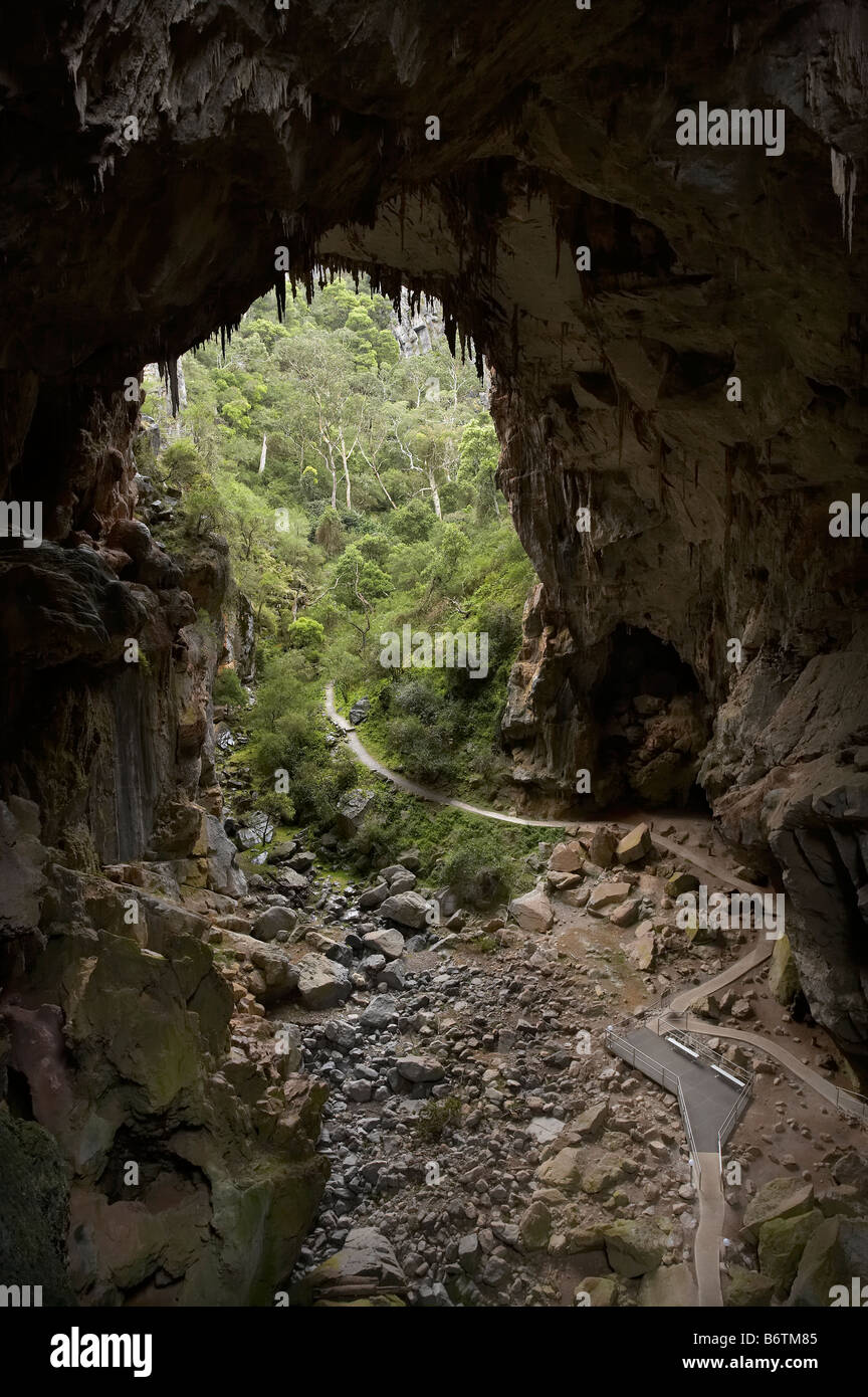 Devils Coach House Caverne di Jenolan Blue Mountains Nuovo Galles del Sud Australia Foto Stock