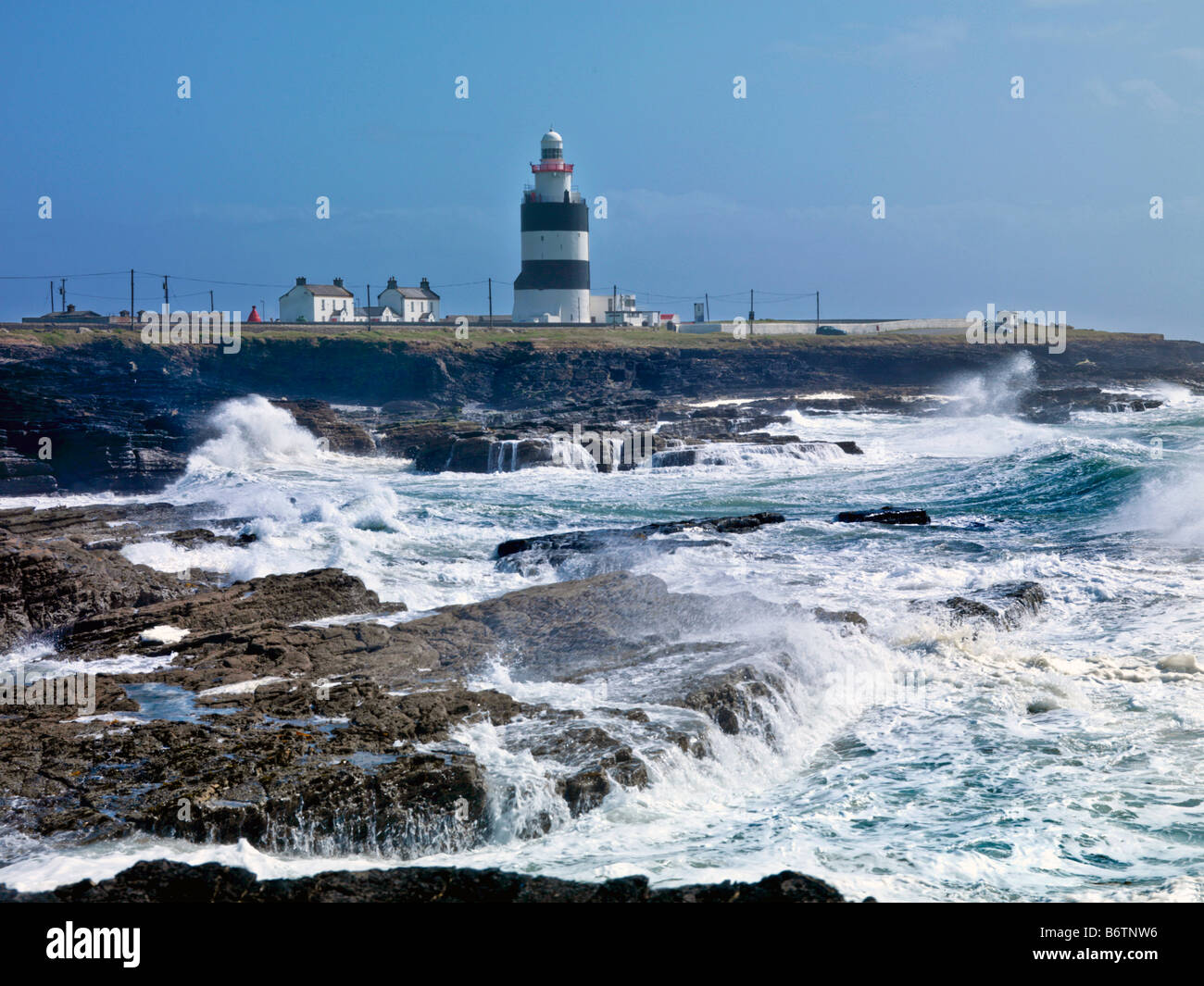 Hook Head Lighthouse Wexford in Irlanda Foto Stock