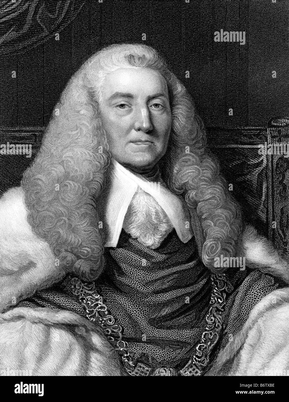 WILLIAM MURRAY, 1° Conte di Mansfield- inglese Lord Chief Justice dal 1756 al 1788 Foto Stock