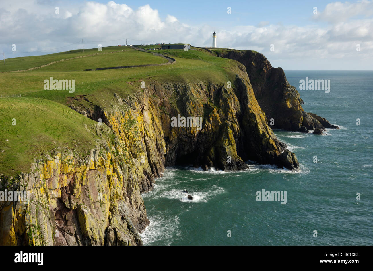 Mull of Galloway, Scotlands più a sud point, Rhins di Galloway, Dumfries & Galloway, Scozia Foto Stock