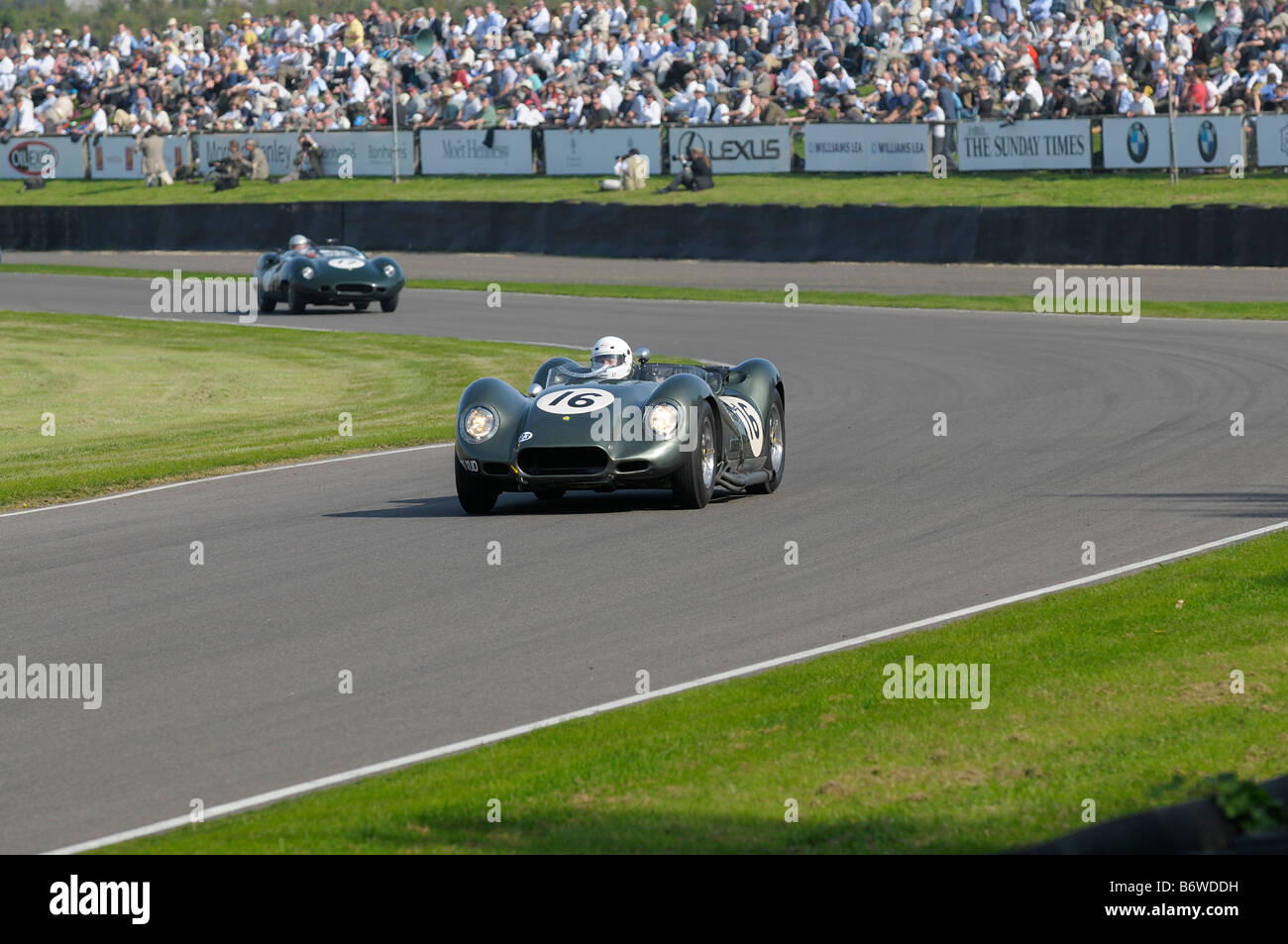 Goodwood riunione di settembre 2008 Chevrolet Lister Knobbly 1959 4600cc Jamie mcintyre Foto Stock
