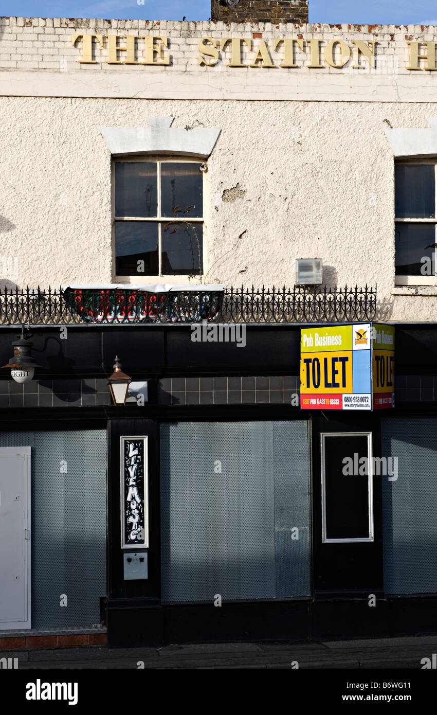 La stazione di Chiusi Hotel in Tonbridge, Kent, Inghilterra Foto Stock