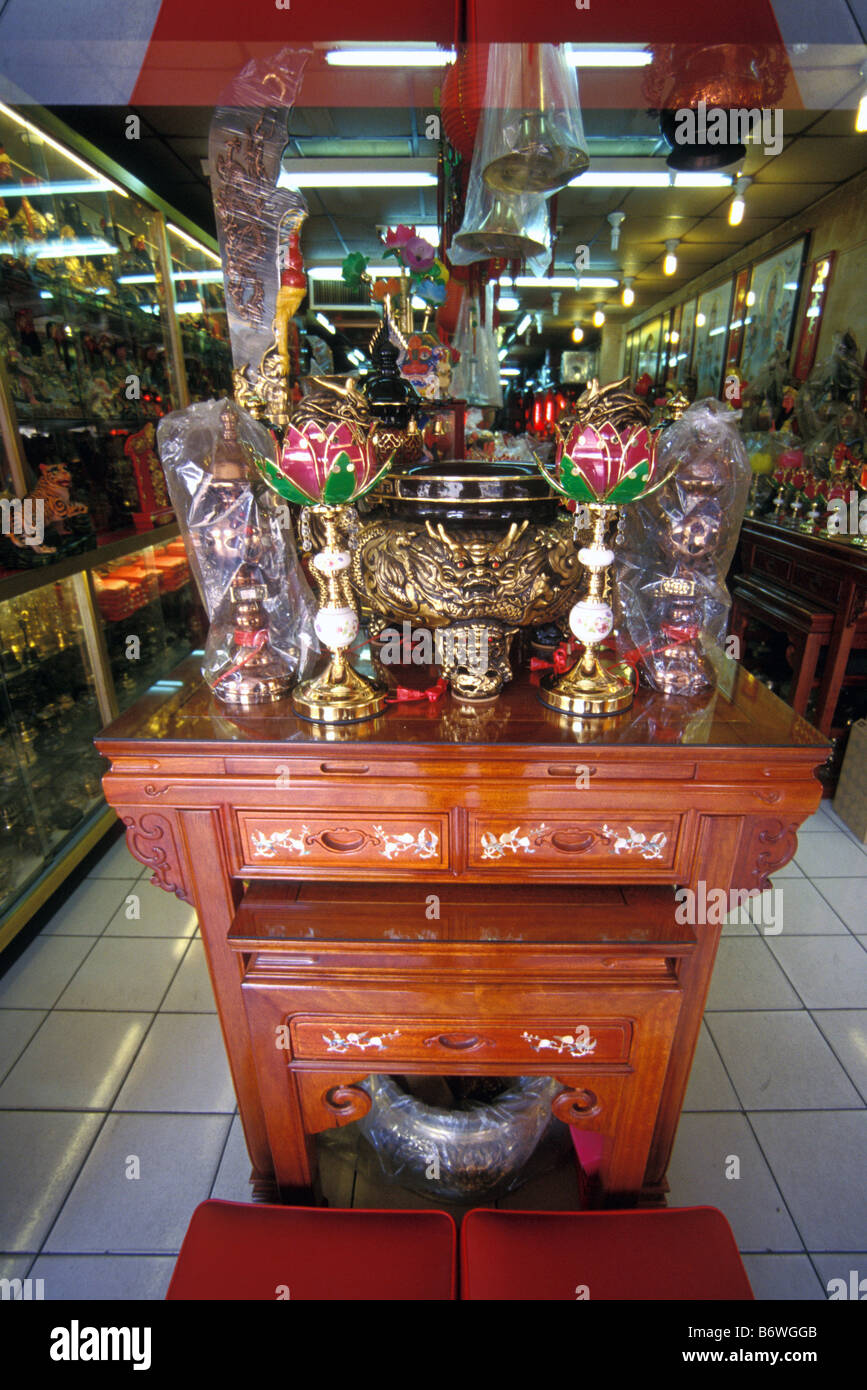 Arte religiosa shop manka Taipei Taiwan Foto Stock