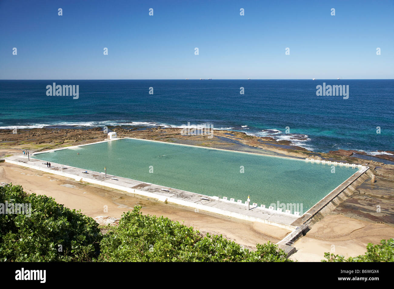 Merewether Bagni Oceano Newcastle Nuovo Galles del Sud Australia Foto Stock