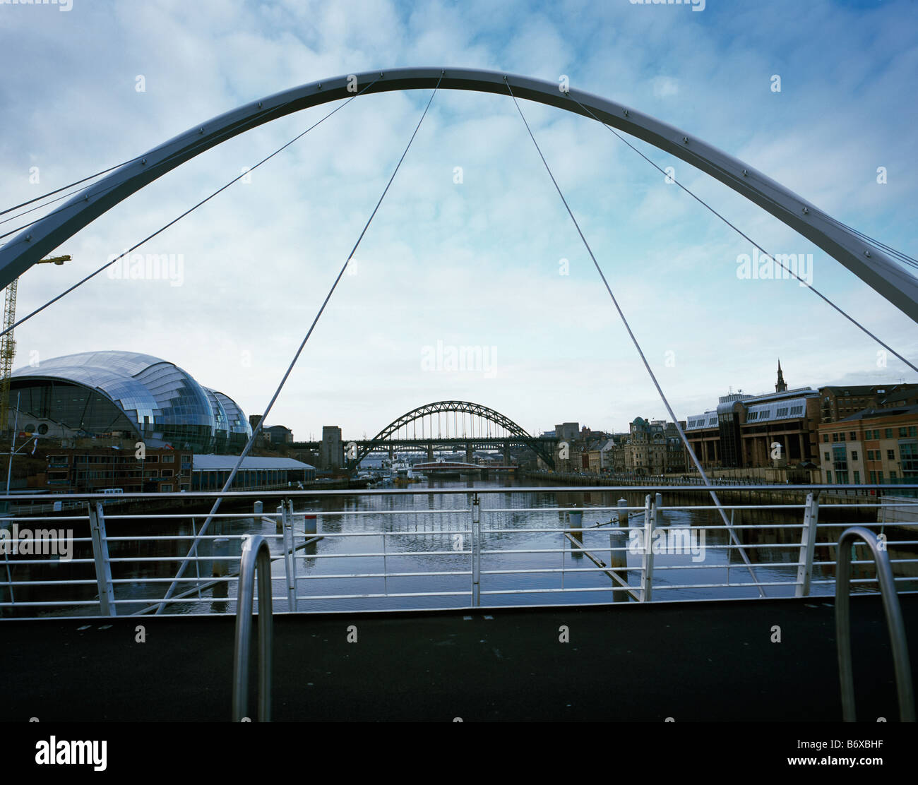 Gateshead Millennium Bridge Foto Stock