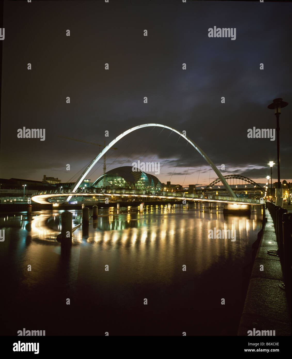 Gateshead Millennium Bridge Foto Stock