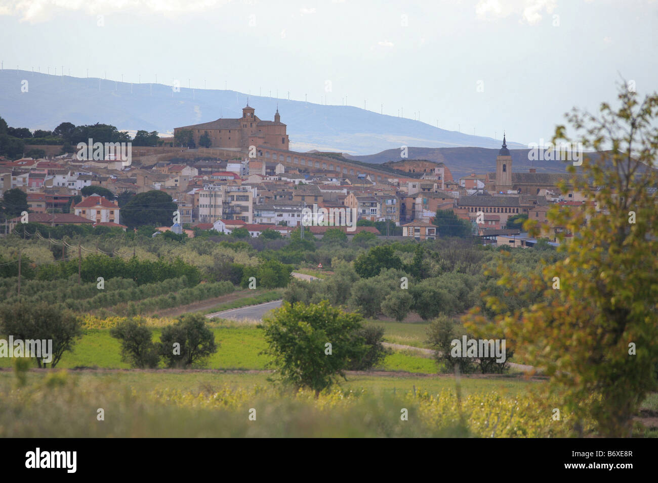 Vino Cascante village, Navarra, Navarra, Spagna Foto Stock