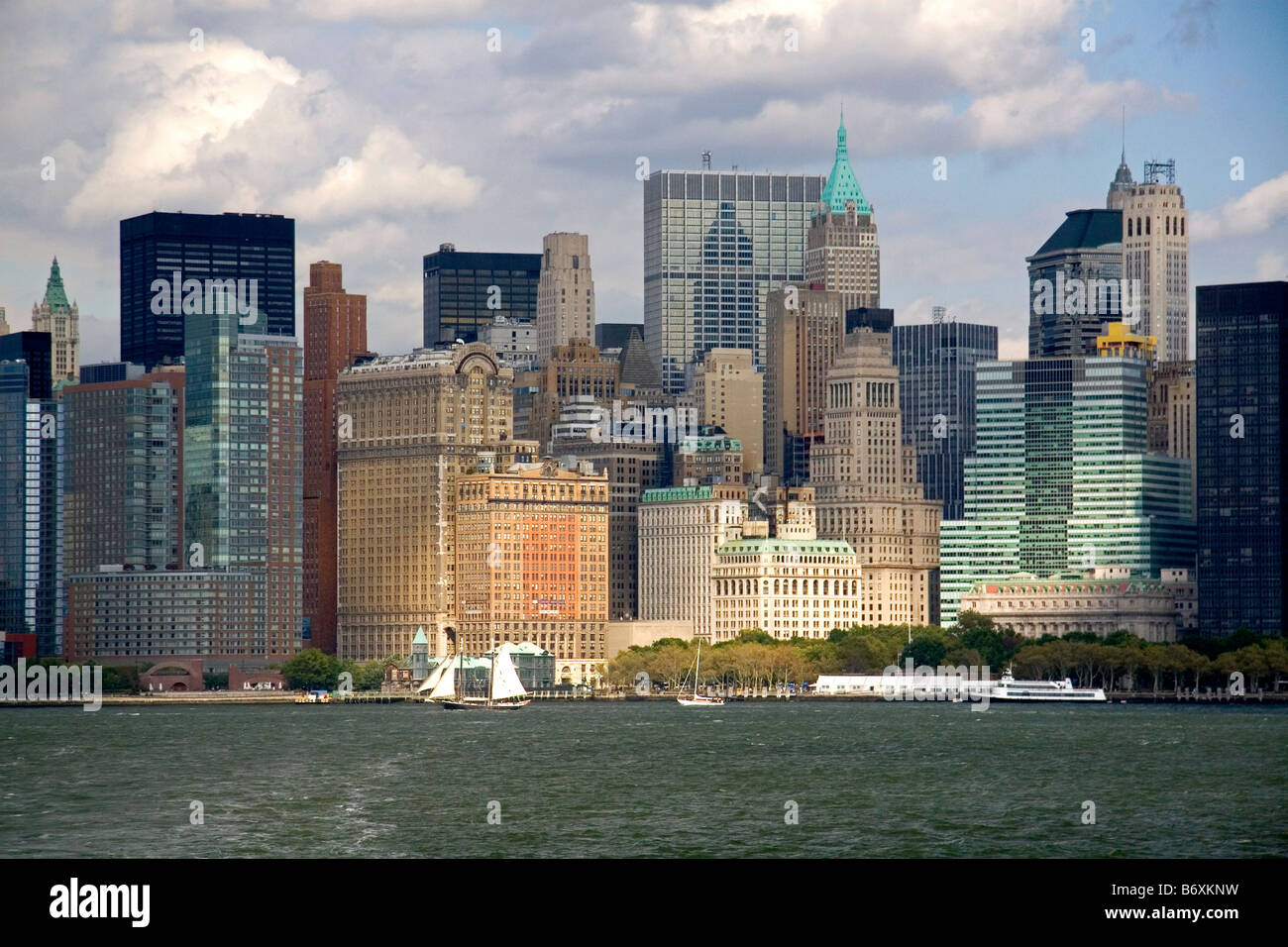 La parte inferiore di Manhattan a New York City New York STATI UNITI D'AMERICA Foto Stock