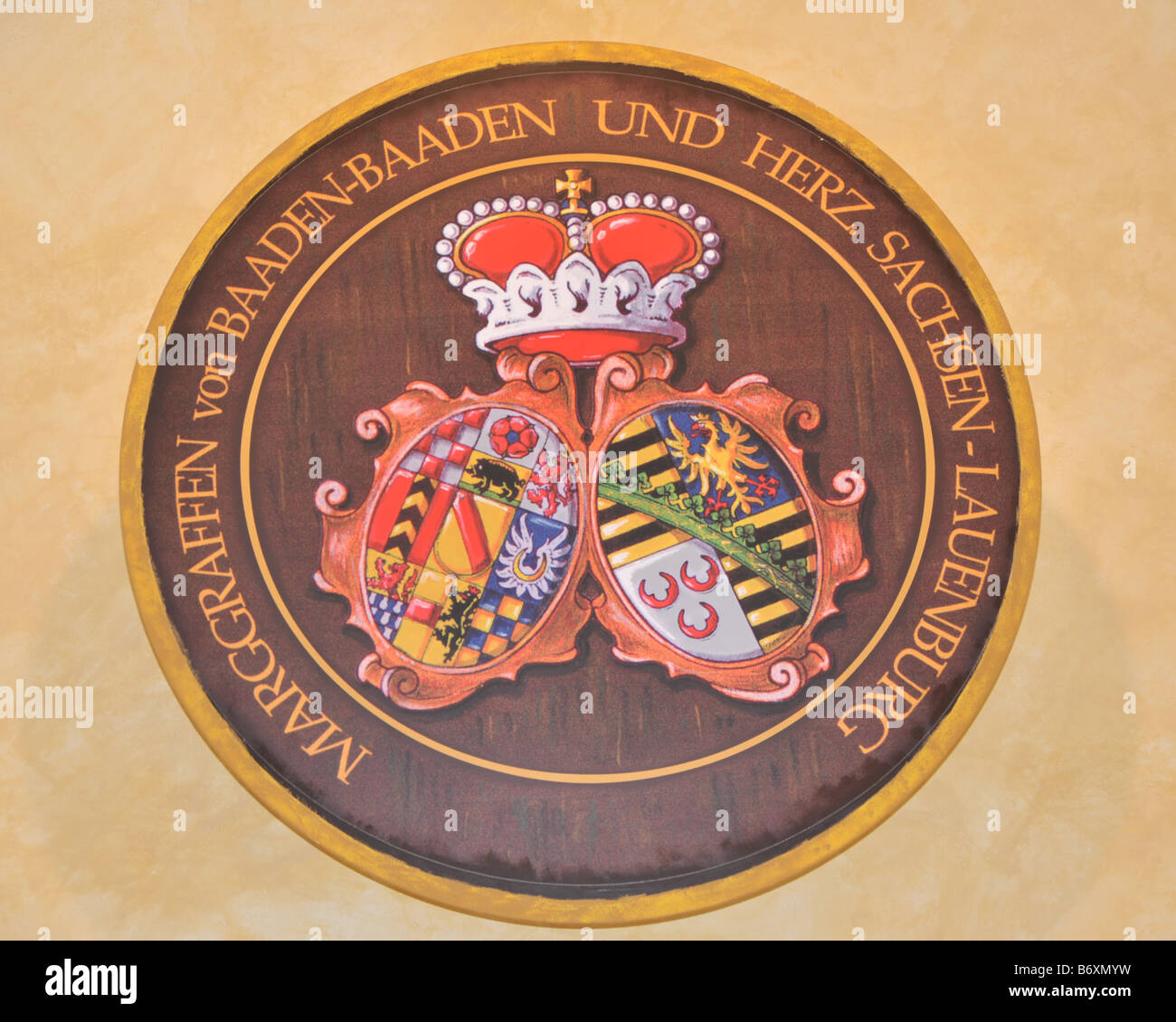 Cappella di Sant'Anna, mausoleo della famiglia dei duchi von Sachsen Lauenburg e Marchesi von Baden Foto Stock