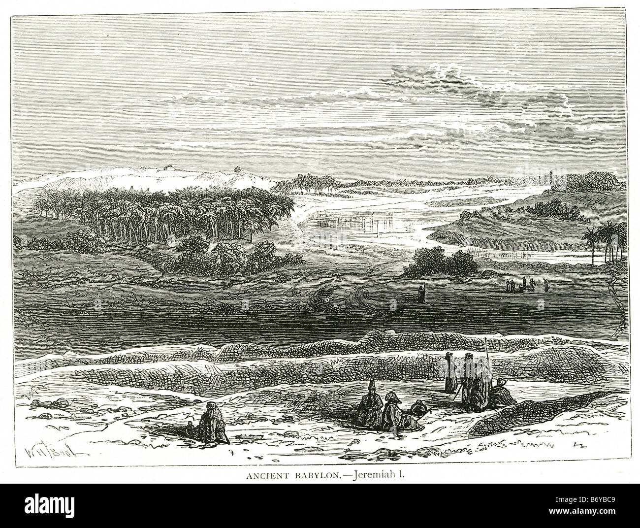 Antica Babilonia Mesopotamia Baghdad Sargon Akkad Weidner Cronaca Foto Stock