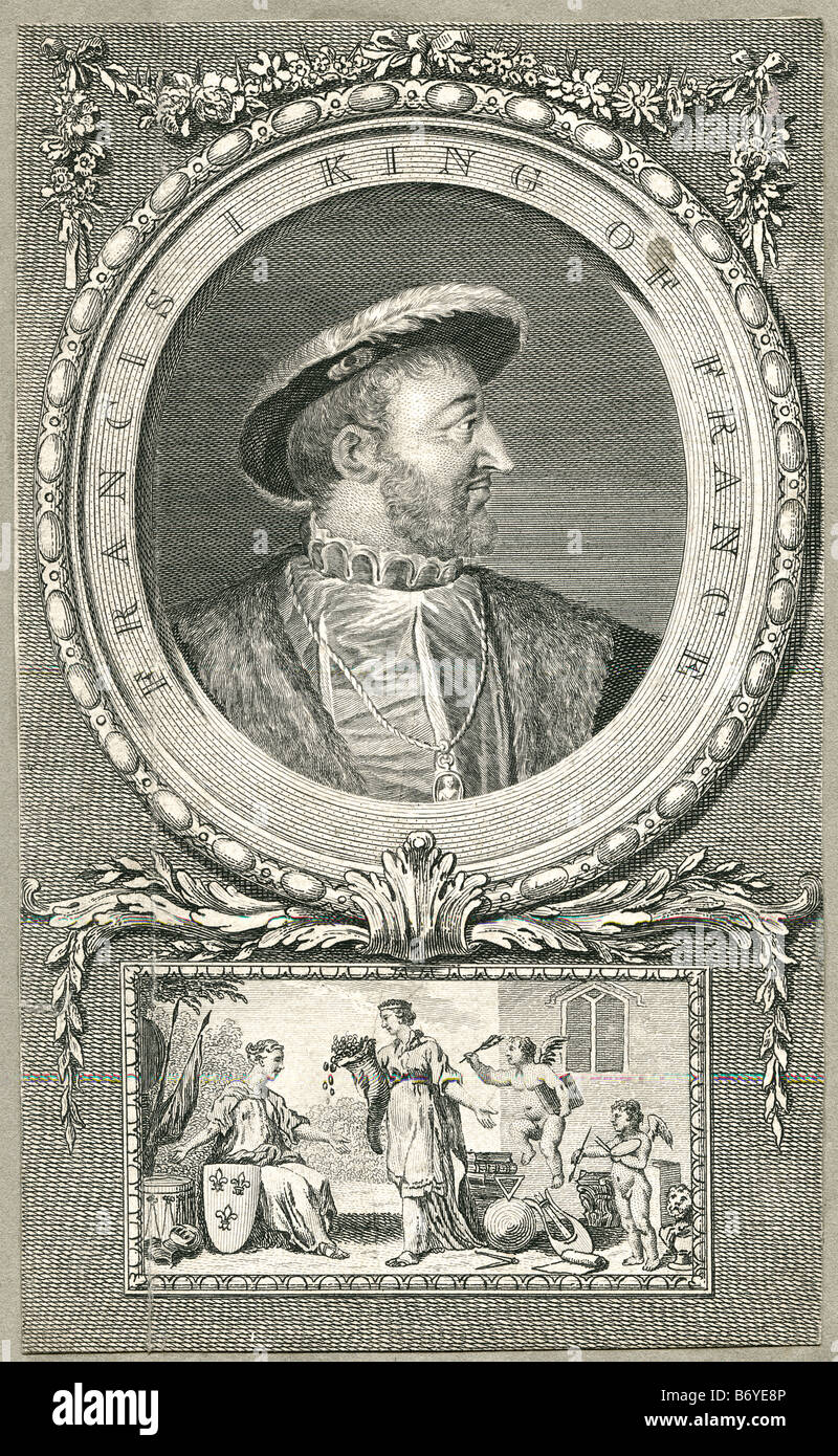 Francesco I Re di Francia, 12 Sett 1494 31 Mar 1547 Foto Stock