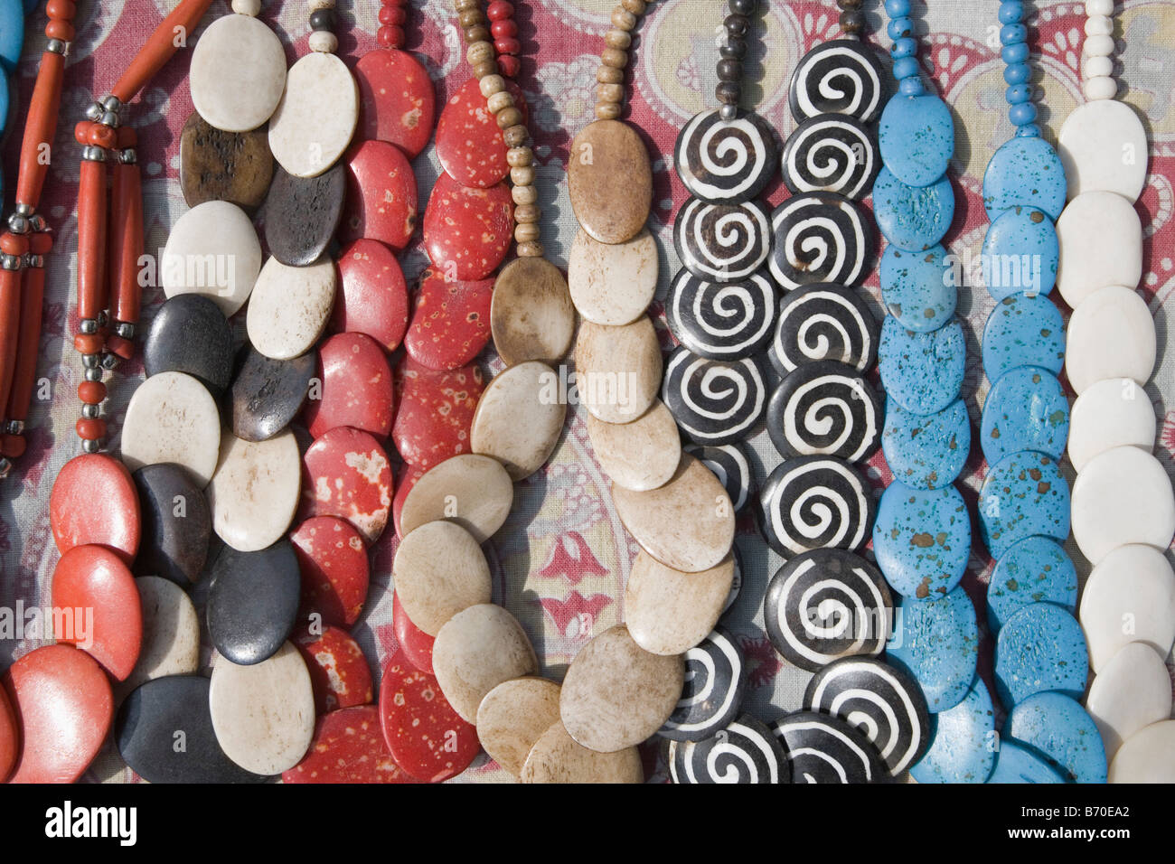 Close-up di multi-perle colorate Foto Stock