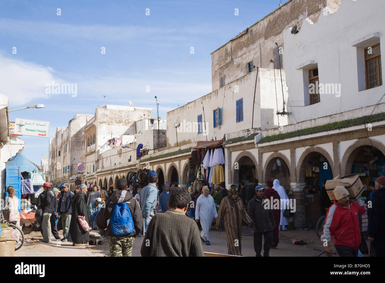 Essaouira Marocco Nord Africa occupato Souk nel XVIII secolo città vecchia Medina UNESCO World Heritage Site Formerly Mogador Foto Stock