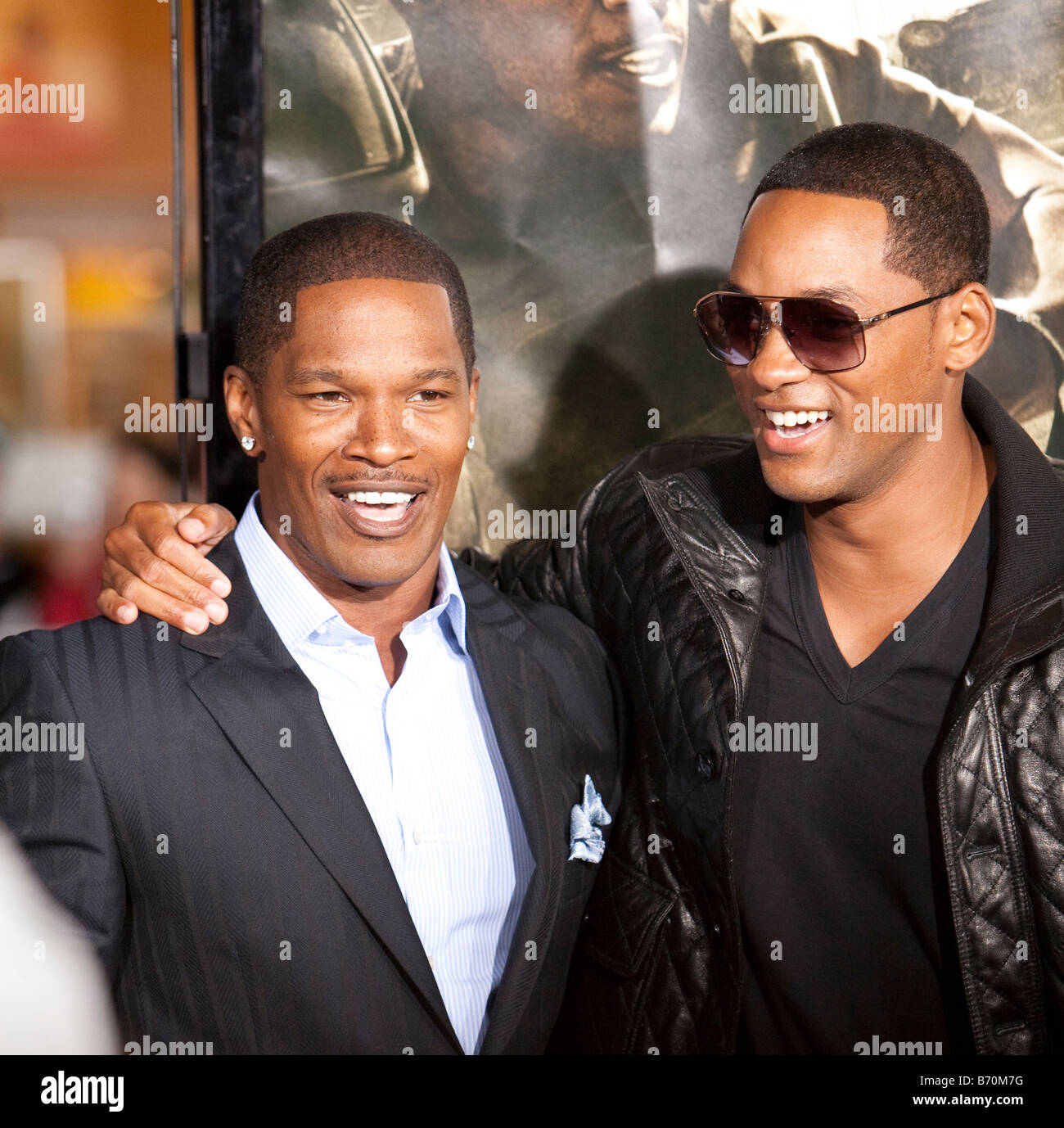 Westwood CA SETTEMBRE 17 attori Jamie Foxx e Will Smith alla premiere del suo nuovo film del Regno Foto Stock