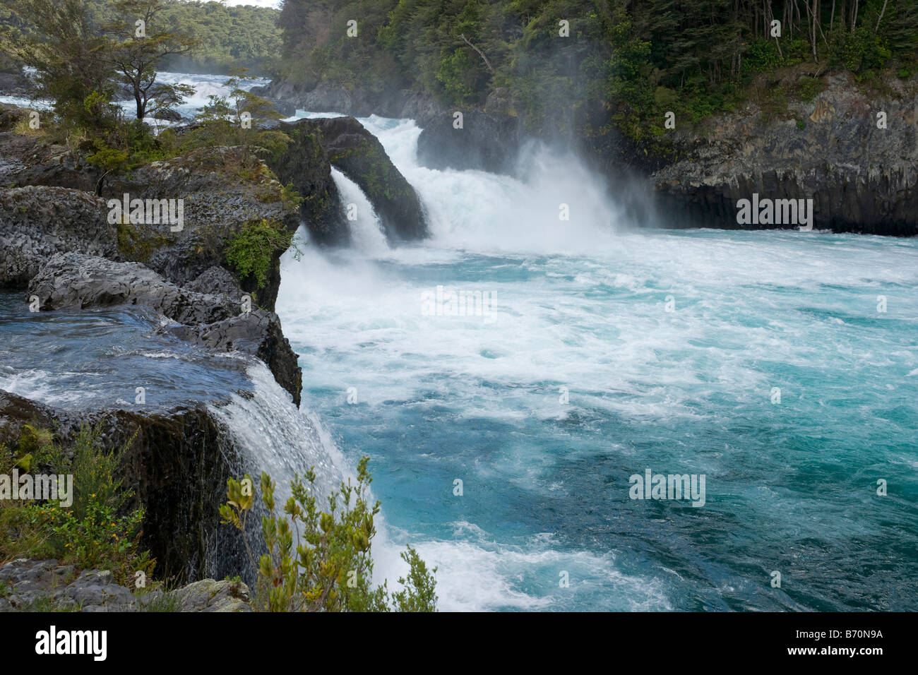 Saltos del Petrohue, cascate di Petrohue Foto Stock