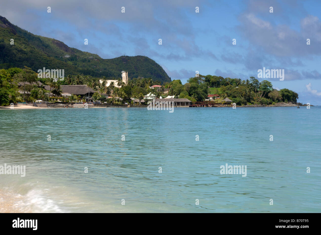 Meridien Hotel pescatori's Cove Beau Vallon Bay Mahe Seychelles Foto Stock