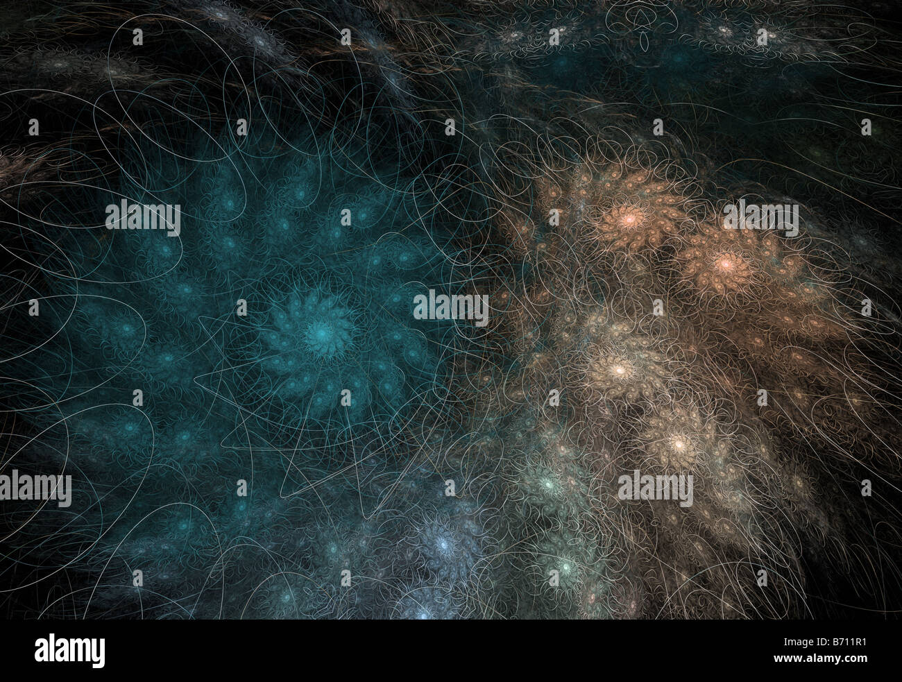 Computer immagine generata da una fiamma di Fractal Foto Stock